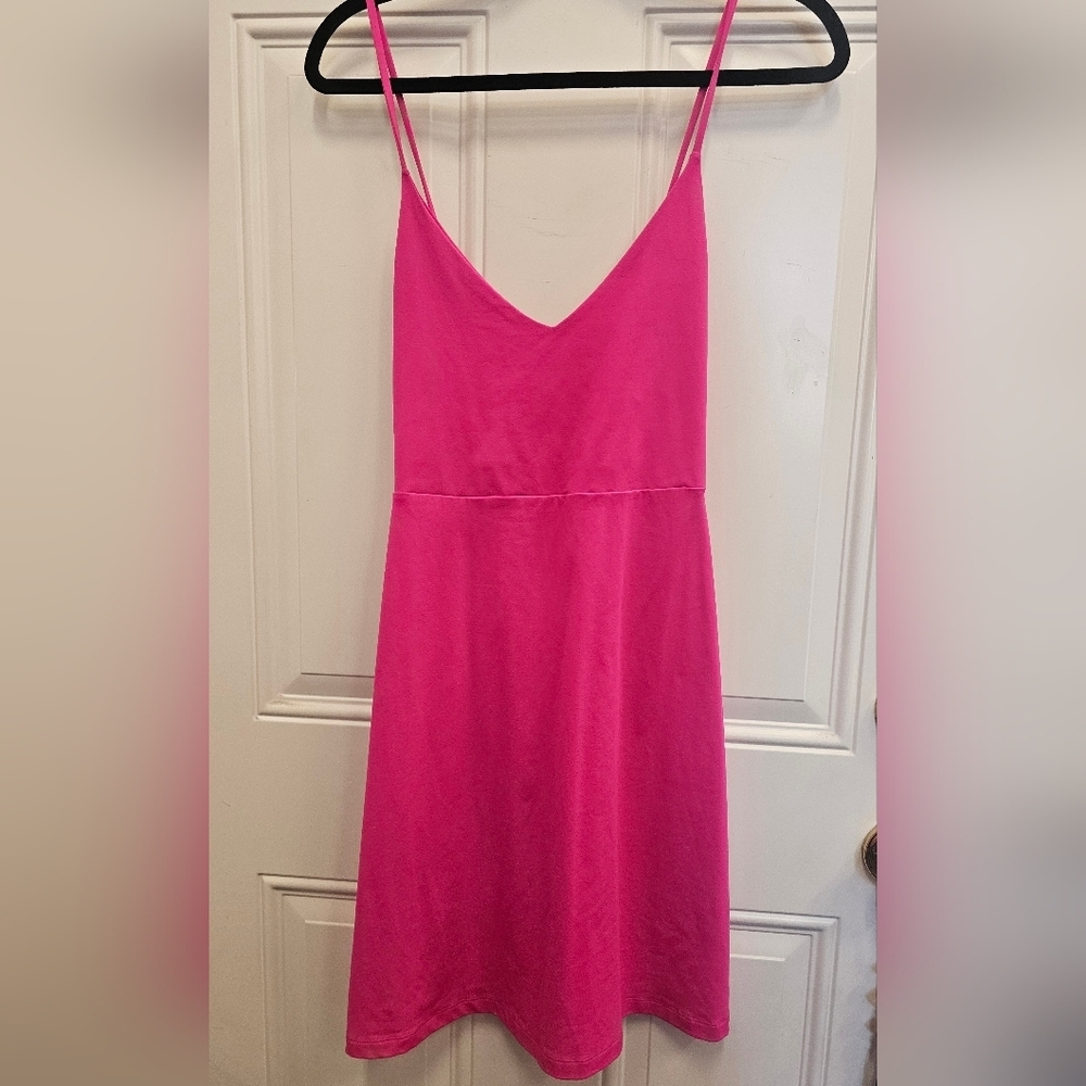 Vibrant, Pink, Sleeveless, Dress, Summer, Travel, Wedding, Neon, Wedding